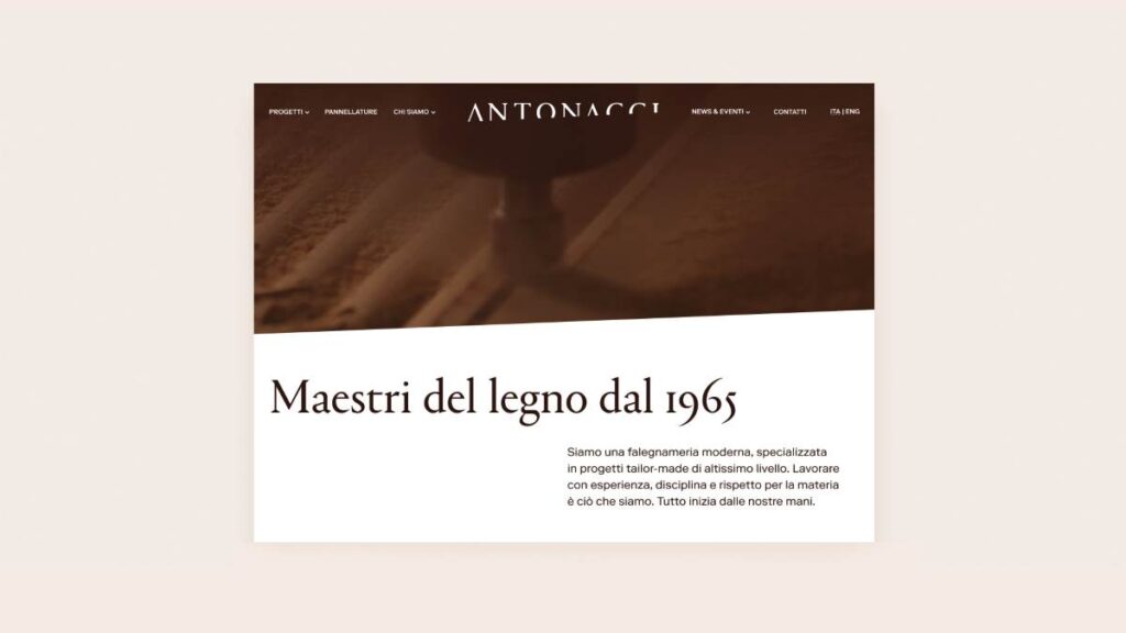 60 anni di saper fare e bellezza: Antonacci Falegnamerie celebra la sua storia con un nuovo racconto digitale